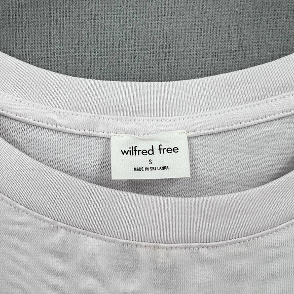 ARITZIA WILFRED Getaway T-shirt Dress Women Small Light Purple Frosted Lilac NWT - Picture 8 of 16